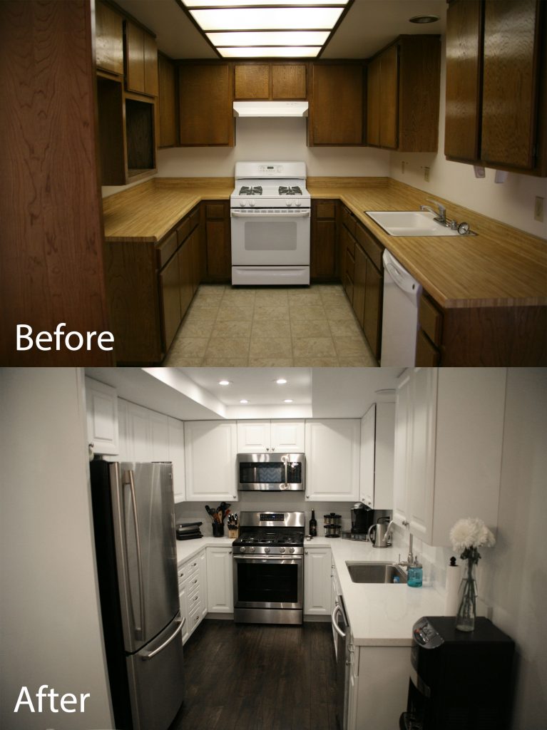 before and after kitchen renovation